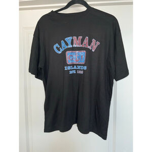 Cayman Islands Adult Black T-Shirt